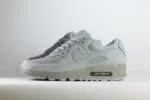 Nike Air Max 90 Wolf Grey – Grijs – Heren/Dames/Uniseks Sneakers – Mesh/Leer/Nubuck - CN8490-012 – Zijkant