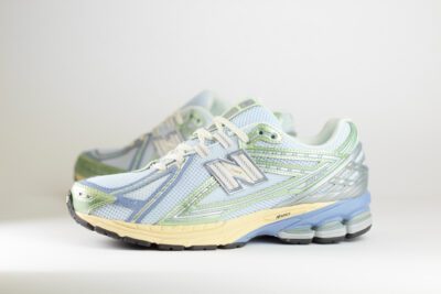 New Balance 1906R Ice Blue Melon Water – Groen/Blauw/Beige – Heren/Dames/Uniseks Sneakers – Mesh/Leer – U1906RNE – Zijkant