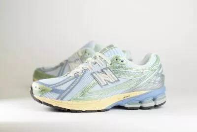 New Balance 1906R Ice Blue Melon Water – Groen/Blauw/Beige – Heren/Dames/Uniseks Sneakers – Mesh/Leer – U1906RNE – Zijkant