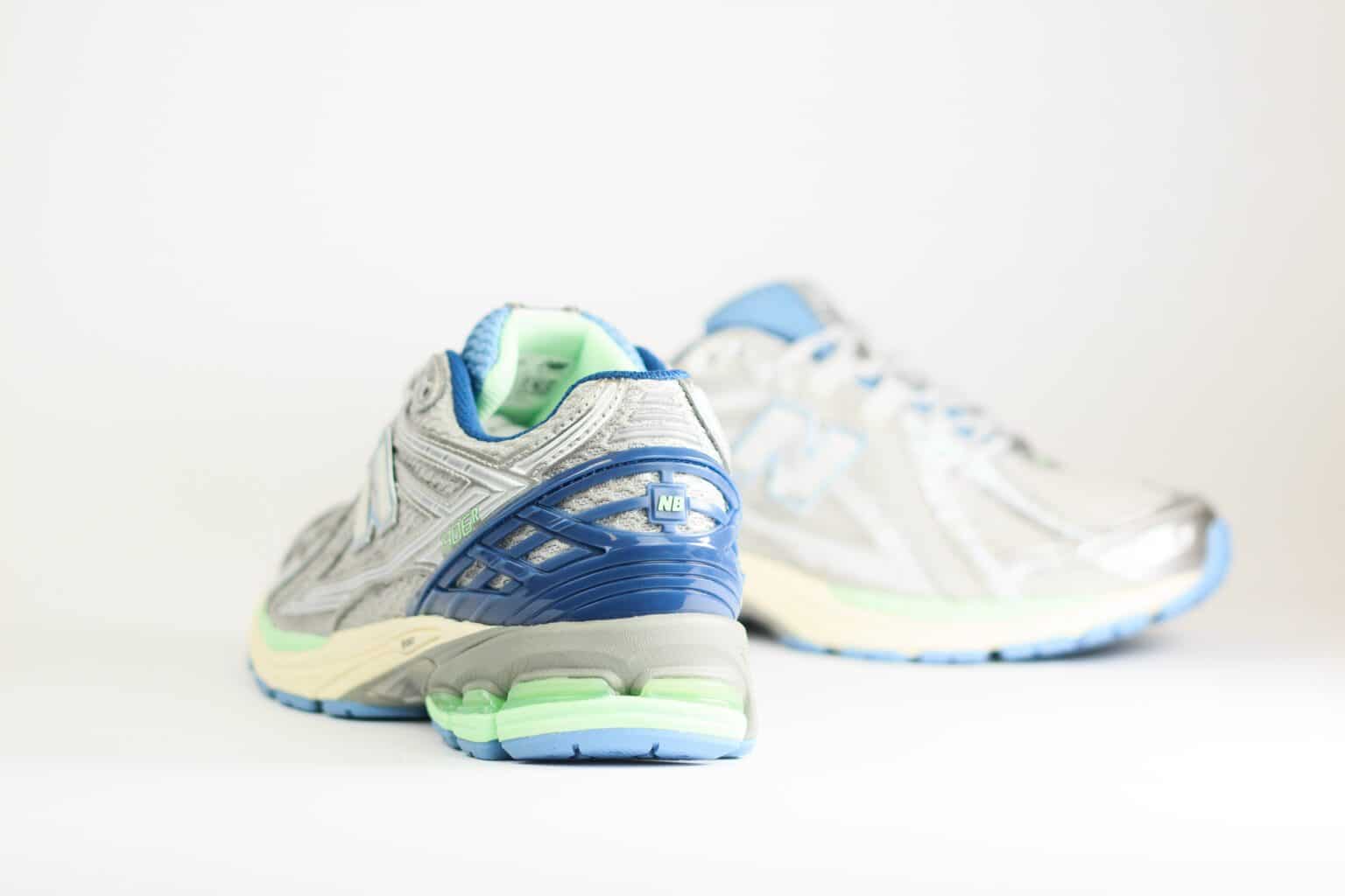 New Balance 1906R Still Water Lab Green – Blauw/Zilver/Groen – Heren/Dames/Uniseks Sneakers – Mesh/Leer – U1906RCR – Achterkant