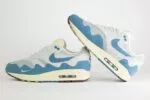 Nike Air Max 1 Patta Waves Noise Aqua – Blauw/Grijs – Heren/Dames/Uniseks Sneakers – Suede/Mesh – DH1348-004 – Binnenkant