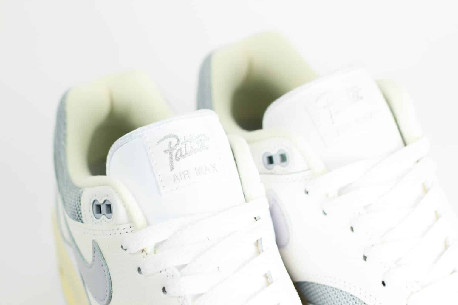 Nike Air Max 1 Patta Waves White – Wit/Grijs – Heren/Dames/Uniseks Sneakers – Vinyl/Mesh – DQ0299-100 – Bovenkant