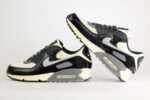 Nike Air Max 90 QS Smoke Grey Crocodile – Beige/Zwart – Heren/Dames/Uniseks Sneakers – Leer/Satin – IO4468-100 – Binnenkant