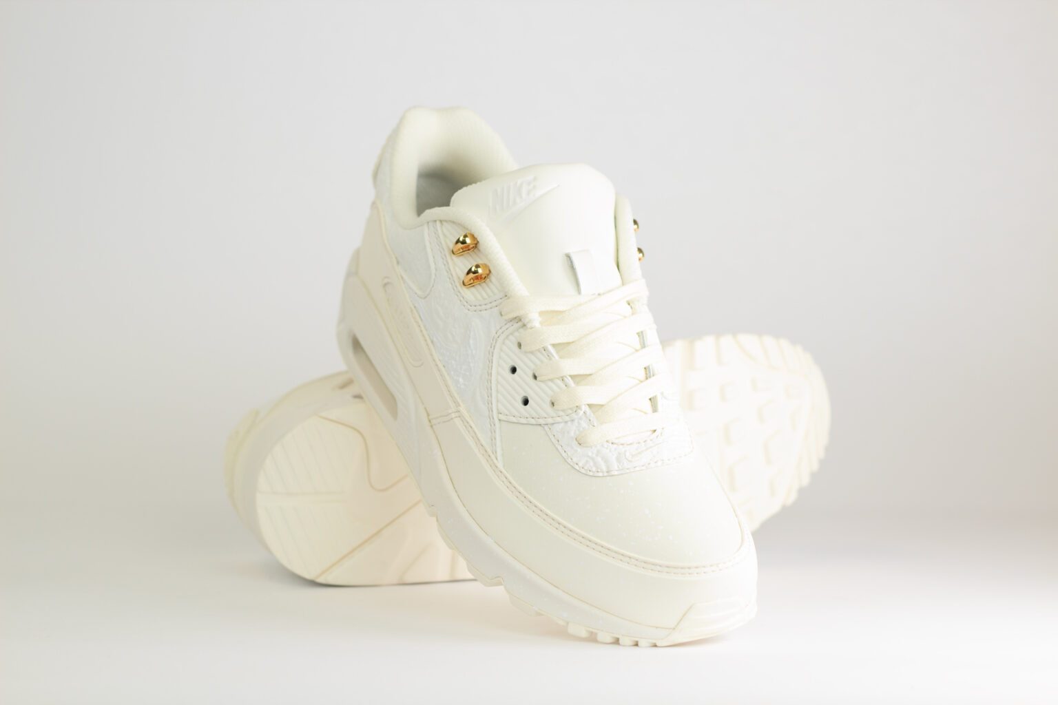 Nike Air Max 90 Slawn Sail – wit/beige – Heren/Dames/Uniseks Sneakers – leer – FD6492-100 – Voorkant