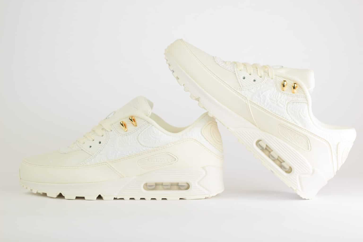 Nike Air Max 90 Slawn Sail – wit/beige – Heren/Dames/Uniseks Sneakers – leer – FD6492-100 – Binnenkant