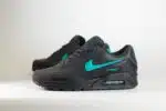 Nike Air Max 90 Black Clear Jade – Zwart/Groen – Heren/Dames/Uniseks Sneakers – Leer/Suede - IF0670-002 – Zijkant