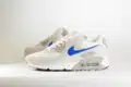Nike Air Max 90 College Grey Racer Blue – Wit/Blauw – Heren/Dames/Uniseks Sneakers – Mesh/Suede - DM0029-110 – Zijkant