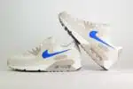 Nike Air Max 90 College Grey Racer Blue – Wit/Blauw – Heren/Dames/Uniseks Sneakers – Mesh/Suede - DM0029-110 – binnenkant