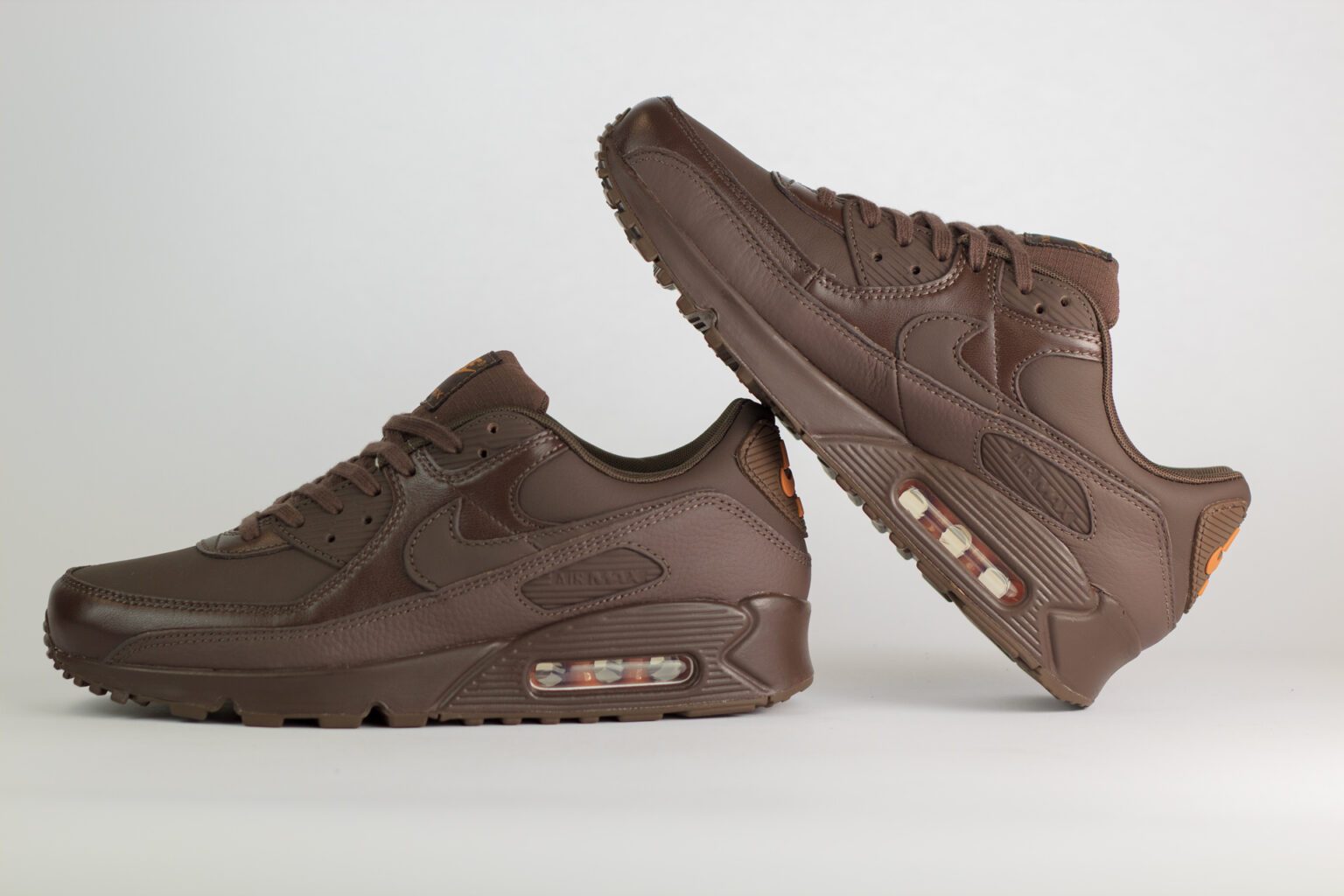 Nike Air Max 90 ESS+ Baroque Brown – Bruin – Heren/Dames/Uniseks Sneakers – Mesh/Leer - IH2063-200 – binnenkant