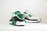 Nike Air Max 90 Evergreen Aura – Wit/Groen – Heren/Dames/Uniseks Sneakers – Suede/Mesh - DM0029-116 – achterkant