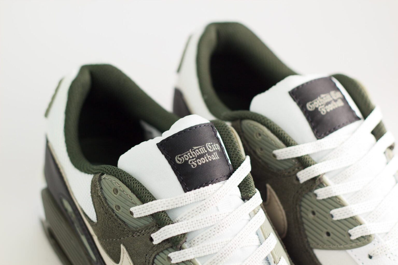 Nike Air Max 90 New York Jets – Groen/Wit – Heren/Dames/Uniseks Sneakers – Suede/Canvas - II7592-100 – bovenkant