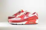 Nike Air Max 90 Peony Light Crimson – Wit/Roze/Rood – Heren/Dames/Uniseks Sneakers – Mesh/Suede - DM0029-600 – Zijkant