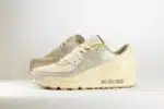 Nike Air Max 90 Premium Pale Ivory – Beige/Grijs – Heren/Dames/Uniseks Sneakers – Suede/Textiel - IM6773-104 – Zijkant