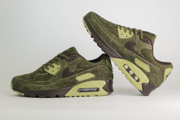 Nike Air Max 90 Premium Skunk – Groen – Heren/Dames/Uniseks Sneakers – Suede - HV6663-300 – binnenkant