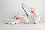 Nike Air Max 90 White College Grey University Red – Wit/Rood – Heren/Dames/Uniseks Sneakers – Mesh/Suede - DM0029-113 – binnenkant