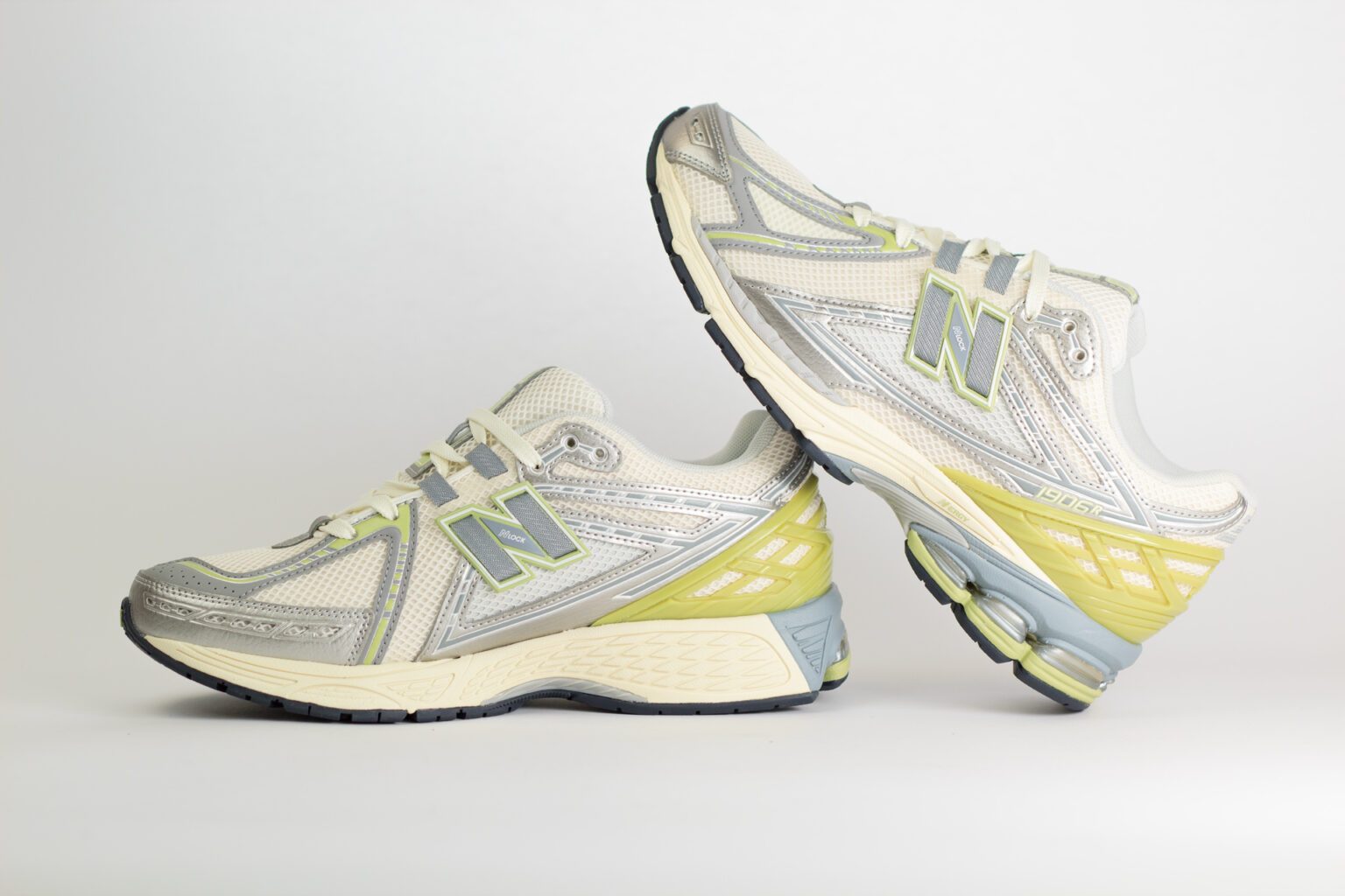 New Balance 1906R Cactus – Grijs/Zilver/Groen – Heren/Dames/Uniseks Sneakers – Mesh/Leer - M1906REM – binnenkant