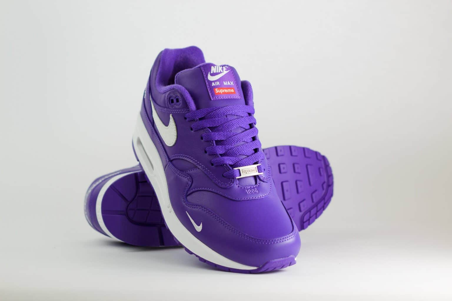 Nike Air Max 1 '87 SP Supreme Varsity Purple – Paars/Wit – Heren/Dames/Uniseks Sneakers – Leer – HF8813-500 – voorkant