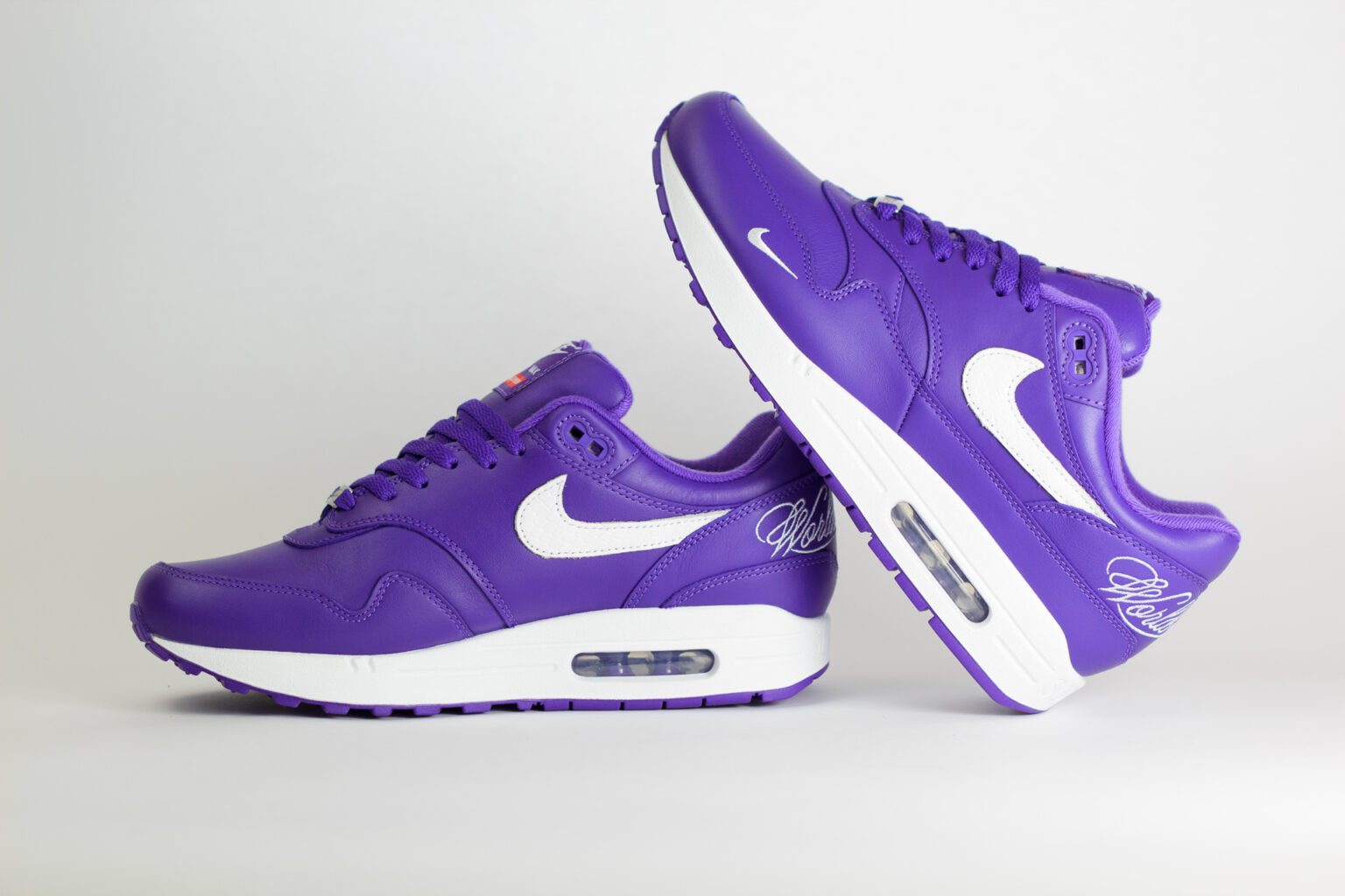 Nike Air Max 1 '87 SP Supreme Varsity Purple – Paars/Wit – Heren/Dames/Uniseks Sneakers – Leer – HF8813-500 – binnenkant