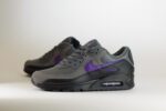 Nike Air Max 90 Iron Grey Wild Grape – Zwart/Grijs/Paars – Heren/Dames/Uniseks Sneakers – Leer/Suede - IF0670-004 – Zijkant