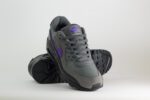 Nike Air Max 90 Iron Grey Wild Grape – Zwart/Grijs/Paars – Heren/Dames/Uniseks Sneakers – Leer/Suede - IF0670-004 – voorkant