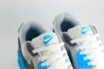 Nike Air Max 90 Platinum Tint Blue Lightning – Wit/Blauw – Heren/Dames/Uniseks Sneakers – Leer/Suede/Mesh - DM0029-019 – bovenkant