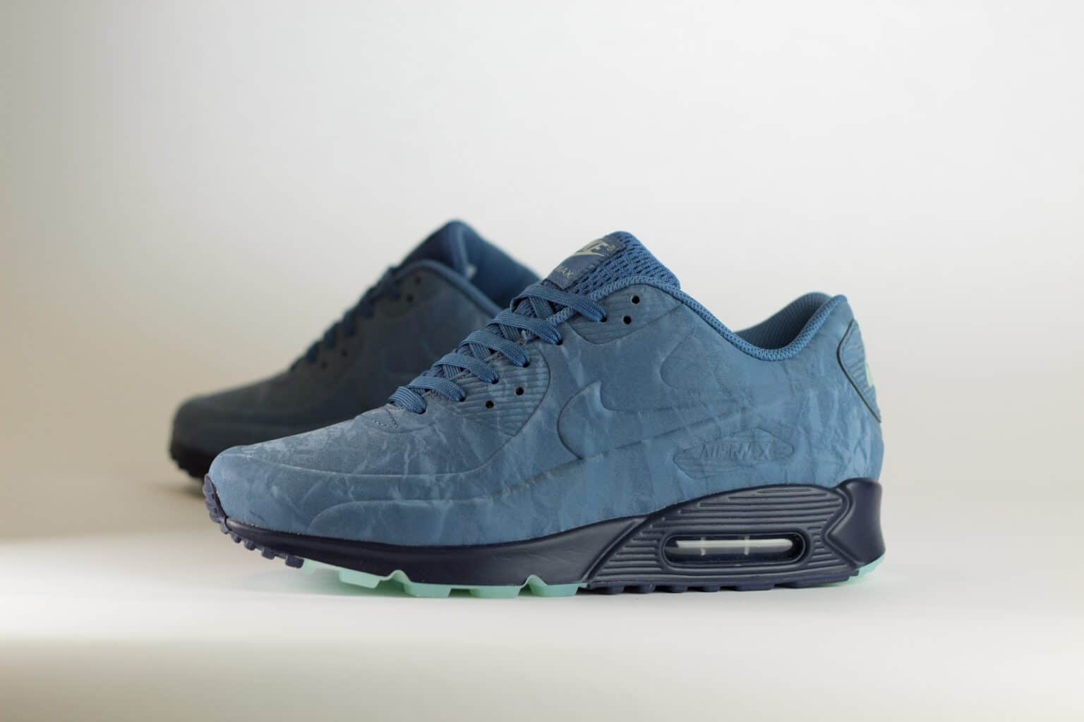Nike Air Max 90 Thunderstorm – Blauw – Heren/Dames/Uniseks Sneakers – Kunststof - HQ1970-400 – Zijkant