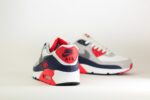 Nike Air Max 90 USA (2025) – Wit/Rood/Blauw – Heren/Dames/Uniseks Sneakers – Leer/Suede/Mesh - DM0029-117 – achterkant