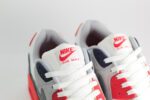 Nike Air Max 90 USA (2025) – Wit/Rood/Blauw – Heren/Dames/Uniseks Sneakers – Leer/Suede/Mesh - DM0029-117 – bovenkant