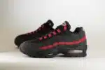 Nike Air Max 95 OG Big Bubble Black Crimson Grey – Zwart/Rood – Heren/Dames/Uniseks Sneakers – Vilt/Mesh – HM4740-008 – zijkant