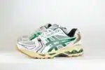 ASCIS Gel-Kayano 14 White Hinoki Beige – Wit/Beige/Groen – Heren/Dames/Uniseks Sneakers – Leer/Mesh – 1203A740-103 – Zijkant
