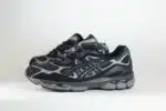 ASICS Gel-NYC Graphite Grey Black – Zilver/Zwart – Heren/Dames/Uniseks Sneakers – Suede/Mesh – 1201A789-020 – Zijkant