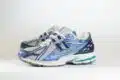 New Balance 1906R Grey Blue Metallic – Blauw/Zilver – Heren/Dames/Uniseks Sneakers – Leer/Mesh – U190688T – Zijkant