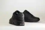 Nike Air Max 90 Leather Triple Black – Zwart – Heren/Dames/Uniseks Sneakers – Leer – CZ5594-001 – Achterkant