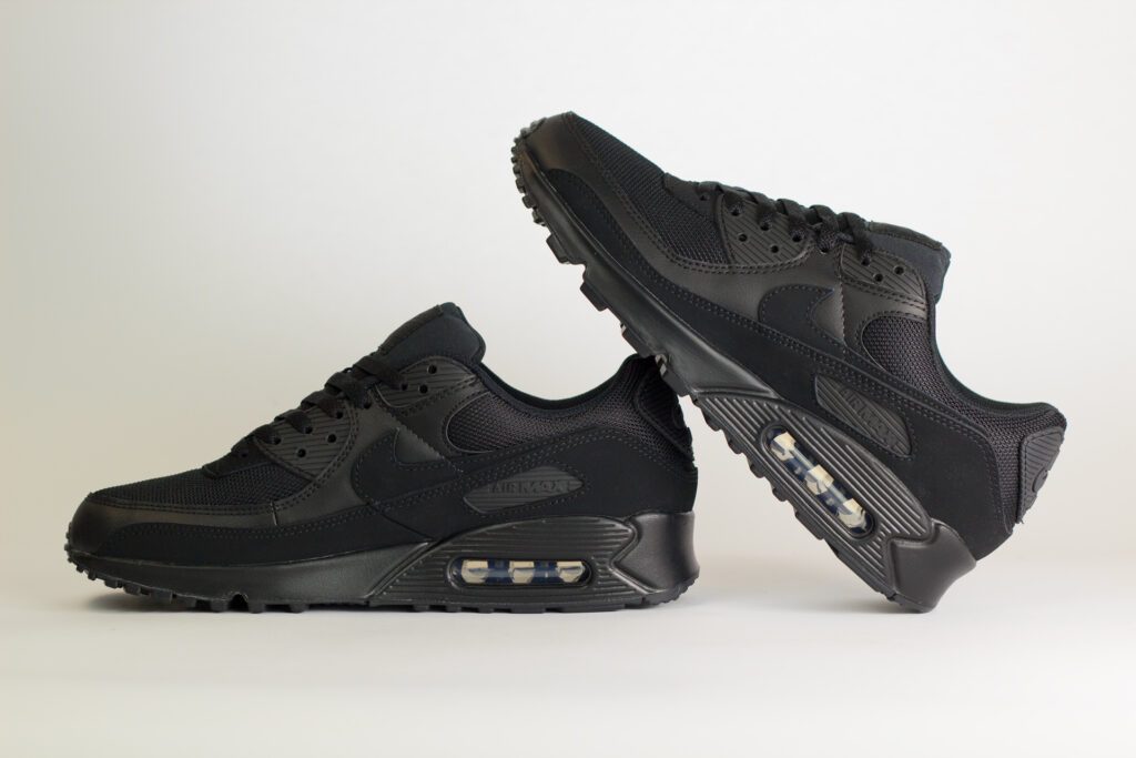 Nike Air Max 90 Recraft Triple Black – Zwart – Heren/Dames/Uniseks Sneakers – Leer/Mesh – CN8490-003 – Binnenkant