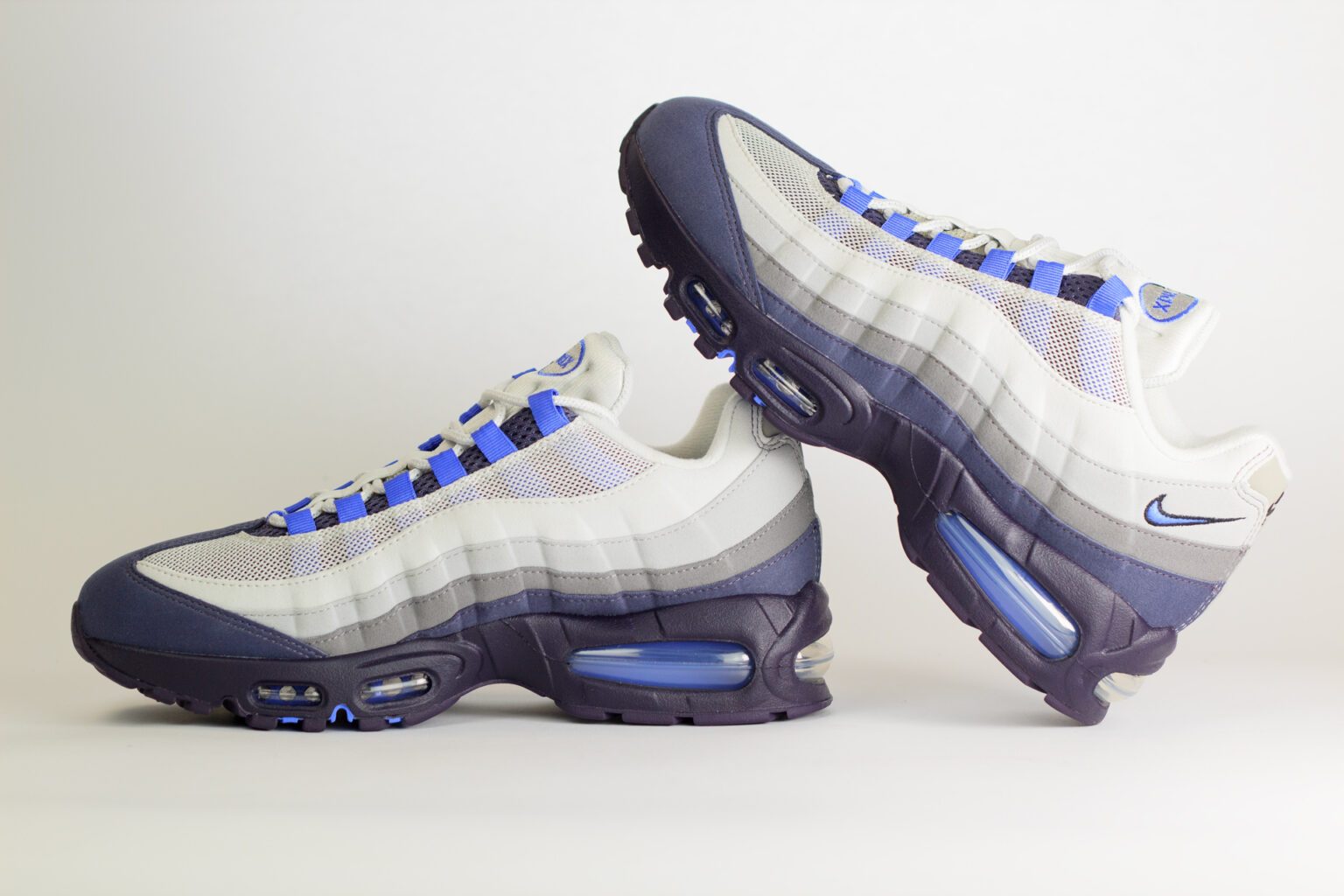Nike Air Max 95 OG Big Bubble Photon Dust Purple Dynasty – Grijs/Paars/Zwart – Heren/Dames/Uniseks Sneakers – Vilt/Mesh – HM4740-009 – Binnenkant