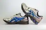 ASICS Gel-Kayano 14 Cream Blue Coast – Zwart/Beige/Blauw – Heren/Dames/Uniseks Sneakers – Leer/Mesh – 1203A740-104 – Binnenkant