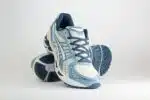 ASICS Gel-Kayano 14 Cream Raw Indigo – Blauw/Wit – Heren/Dames/Uniseks Sneakers – Leer/Mesh – 1203A537-116 – Voorkant