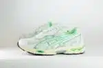 ASICS Gel-NYC 2055 White Menthol – Zilver/Wit/Groen – Heren/Dames/Uniseks Sneakers – Leer/Mesh – 1203A542-105 – Zijkant