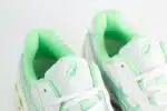 ASICS Gel-NYC 2055 White Menthol – Zilver/Wit/Groen – Heren/Dames/Uniseks Sneakers – Leer/Mesh – 1203A542-105 – Bovenkant