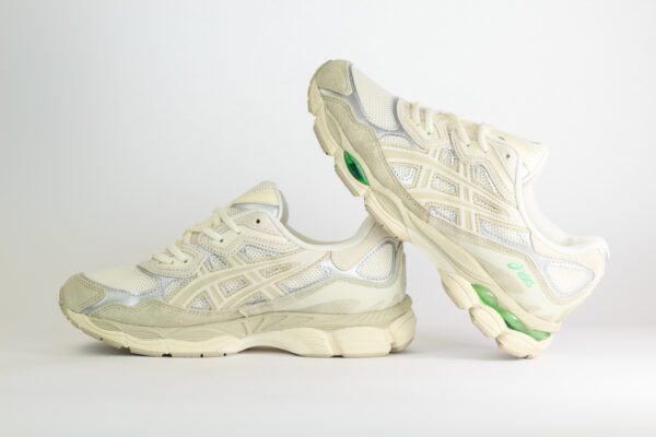 ASICS Gel-NYC Cream Fossil – Beige/Groen – Heren/Dames/Uniseks Sneakers – Suede/Mesh – 1203A383-112 – Binnenkant