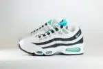 Nike Air Max 95 OG Big Bubble Black Border – Wit/Zwart – Heren/Dames/Uniseks Sneakers – Leer/Mesh – IM7409-100 – Zijkant