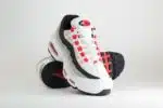Nike Air Max 95 OG Big Bubble Comet Red – Wit/Rood/Zwart – Heren/Dames/Uniseks Sneakers – Leer/Mesh – IB7862-100 – Voorkant