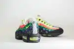Nike Air Max 95 OG Big Bubble Neon Paisley Bandana – Wit/Zwart – Heren/Dames/Uniseks Sneakers – Denim/Mesh – IQ0620-100 – Achterkant