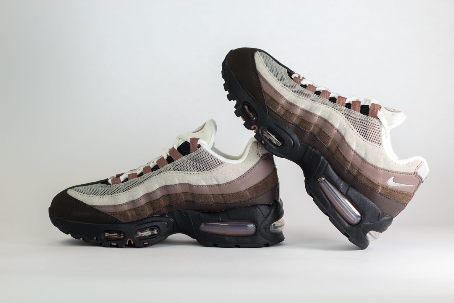 Nike Air Max 95 OG Big Bubble Velvet Brown (W) – Bruin/Zwart – Heren/Dames/Uniseks Sneakers – Vilt/Mesh – IB6396-200 – Binnenkant