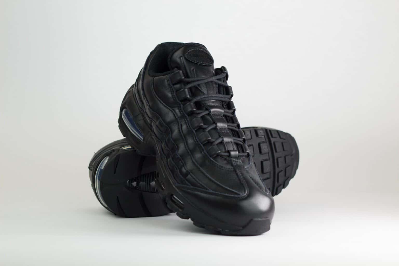 Nike Air Max 95 QS Big Bubble Black Leather – Zwart – Heren/Dames/Uniseks Sneakers – Leer – IM0696-001 – Voorkant