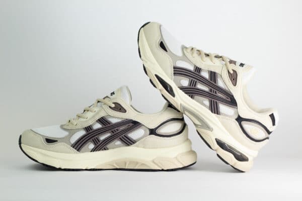 ASICS Gel-NYC 2.0 White Oatmeal – Wit/Beige/Zwart – Heren/Dames/Uniseks Sneakers – Suede/Mesh – 1203A895-104 – Binnenkant