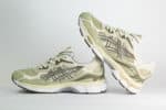 ASICS Gel-NYC Khaki Pure Silver – Groen/Zilver/Beige – Heren/Dames/Uniseks Sneakers – Suede/Mesh – 1203A739-302 – Binnenkant