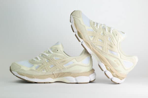 ASICS Gel-NYC White Feather Grey – Wit/Beige – Heren/Dames/Uniseks Sneakers – Suede/Mesh – 1203A663-102 – Binnenkant