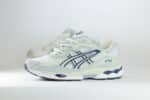 ASICS Gel-NYC White Midnight – Wit/Grijs/Blauw – Heren/Dames/Uniseks Sneakers – Suede/Mesh – 1203A383-118 – Zijkant