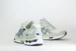 ASICS Gel-NYC White Midnight – Wit/Grijs/Blauw – Heren/Dames/Uniseks Sneakers – Suede/Mesh – 1203A383-118 – Achterkant